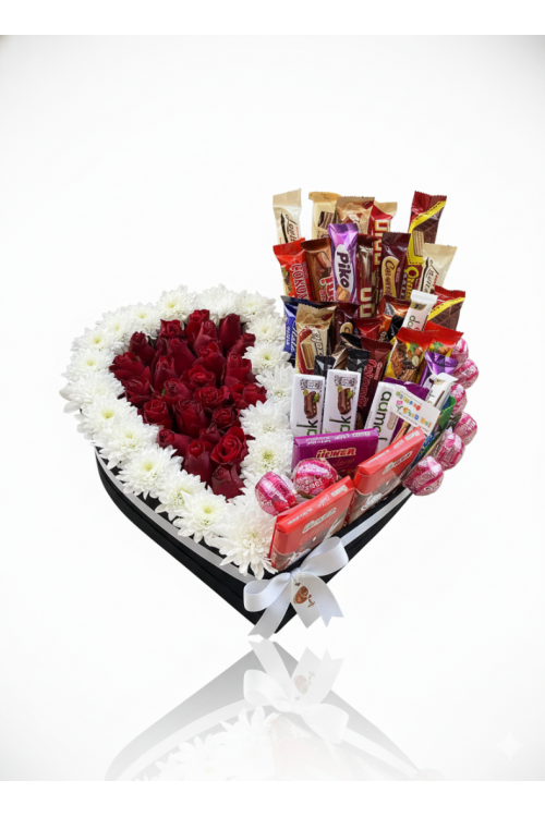 Kutuda Çiçek ve Çikolata