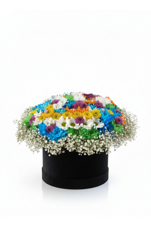 Rengarenk Kutulu Buket